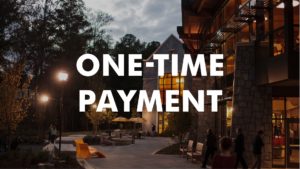 Image with text that reads "one-time payment